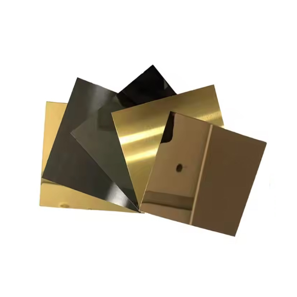 Factory 304 304L 316 316L SS Golden Rose Gold Color Stainless Steel Sheets