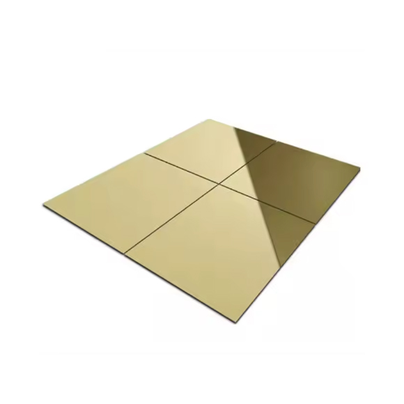 Mirror Gold Golden 304 Decorative Metal Stainless Steel Sheet